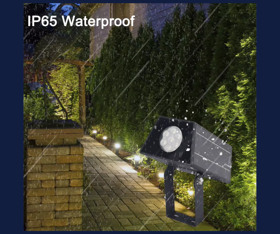 Solar LED landscape spotlight