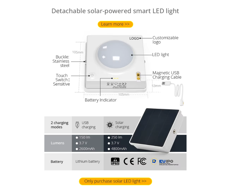Tilda LED Solar Lamp