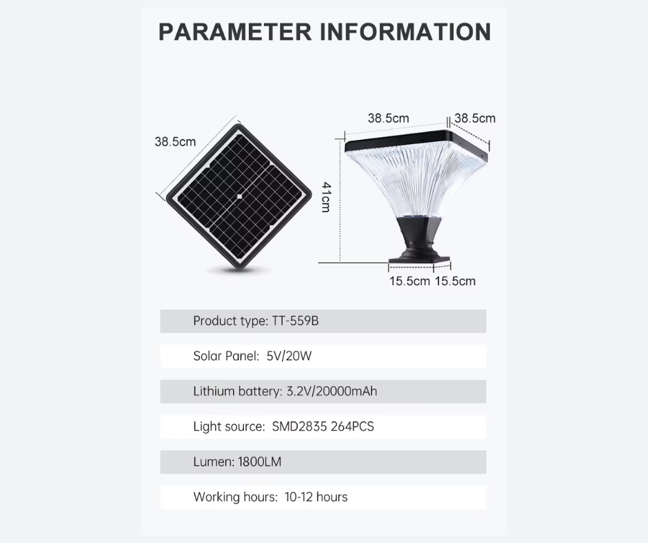 Solar LED Fence Light