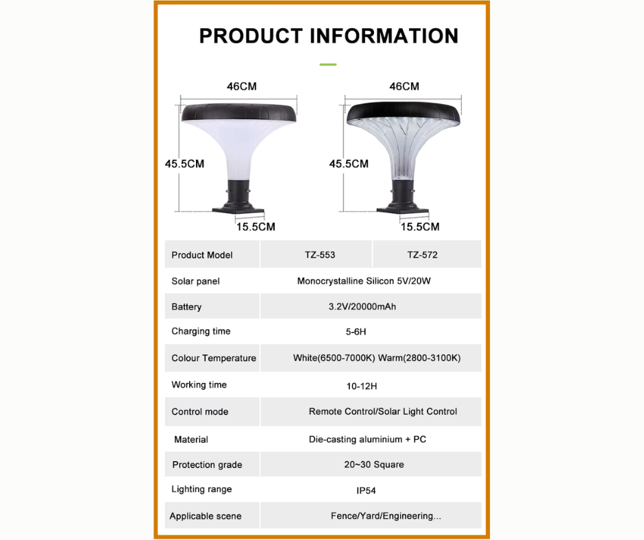 Solar LED Fence Light