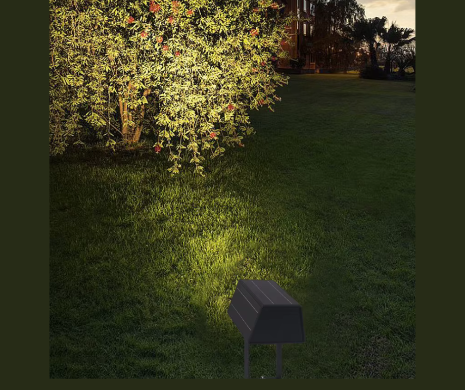 Solar LED landscape spotlight