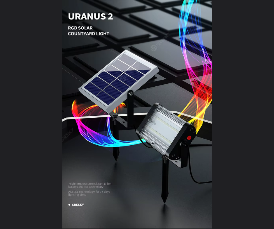 Solar Garden RGB LED Lamp