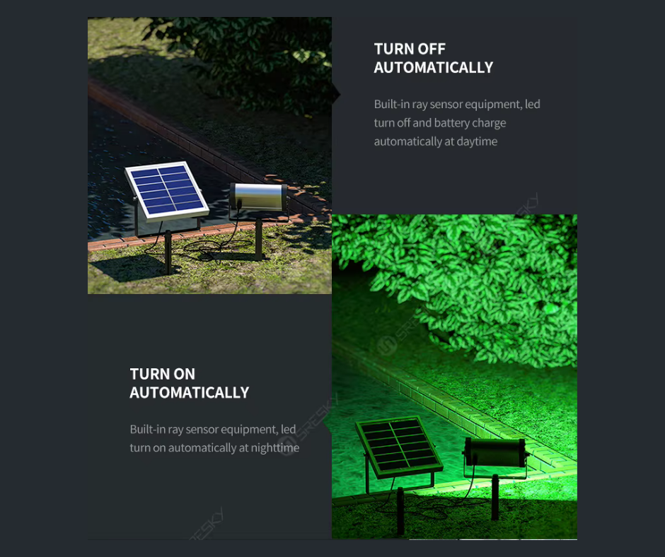 Solar Garden RGB LED Lamp