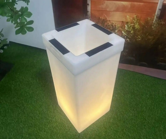 Large Solar LED Flower Pot