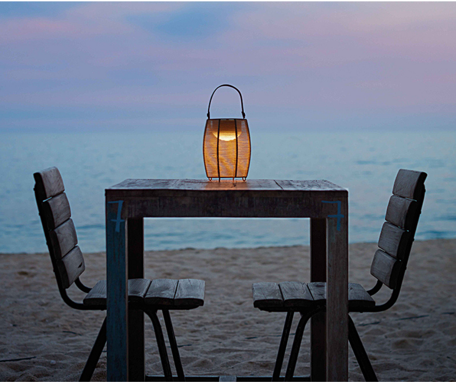 Lampe Rotin LED Solaire