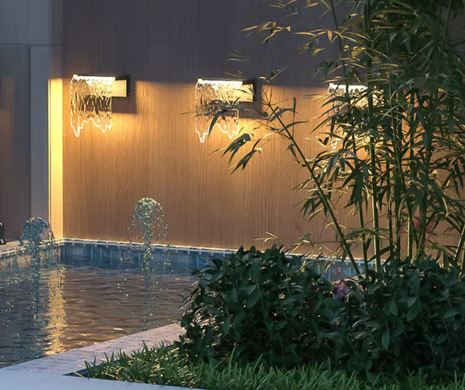 Solar LED Waterfall Lamp