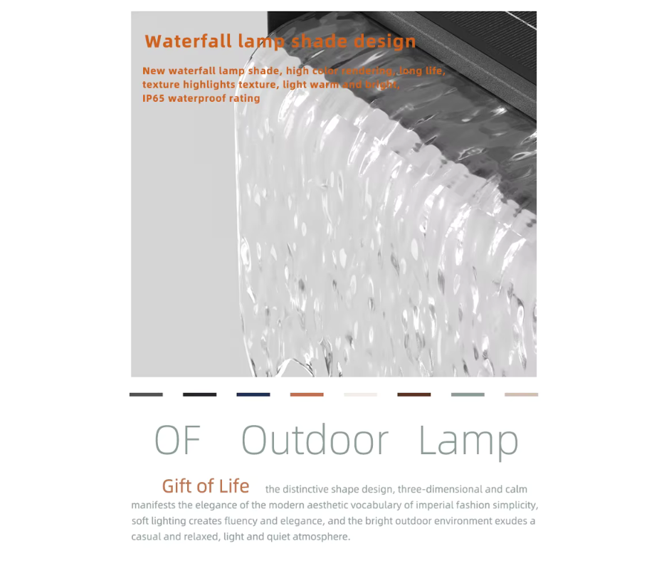 Solar LED Waterfall Lamp
