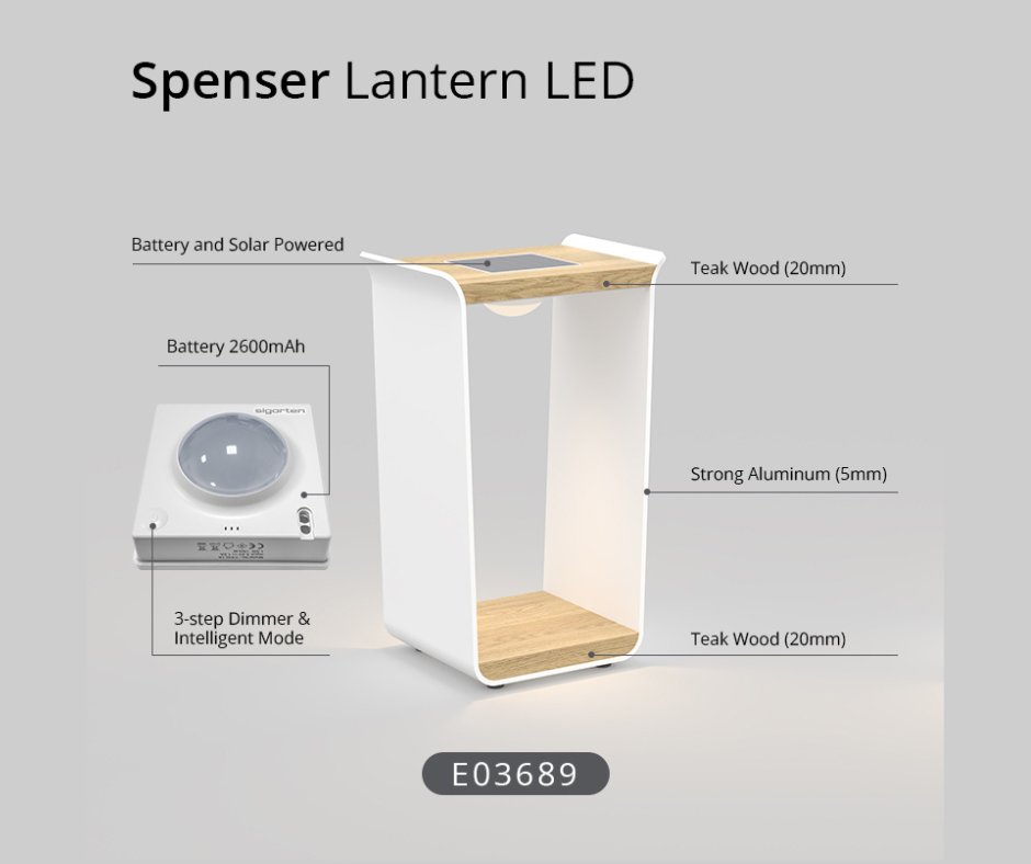 Spenser LED Solar Lamp