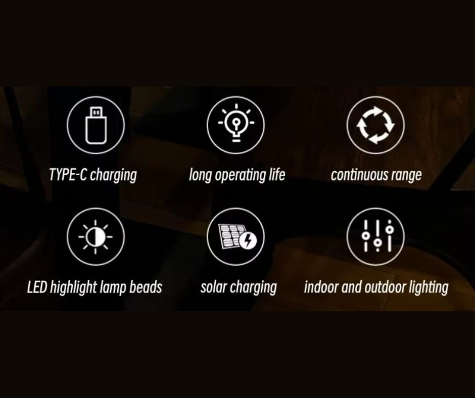 USB Solar Table Lamp