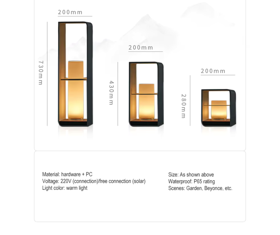 Modern Solar LED Lamp
