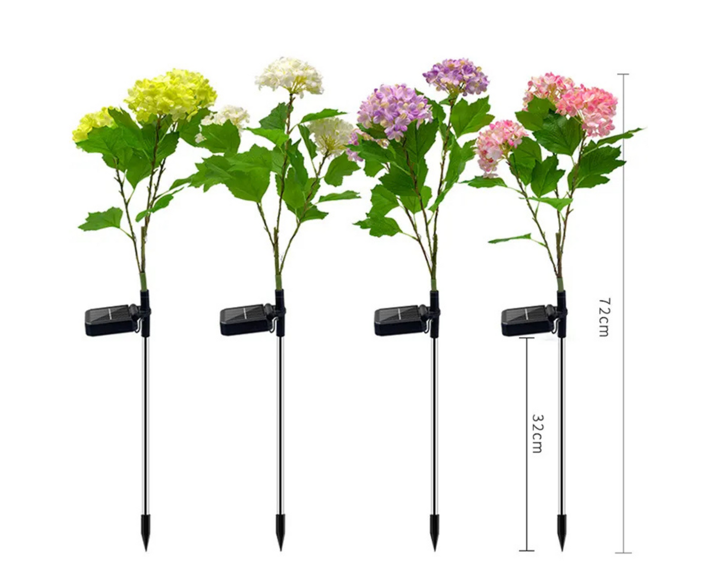 Hydrangea Solar LED Lamps