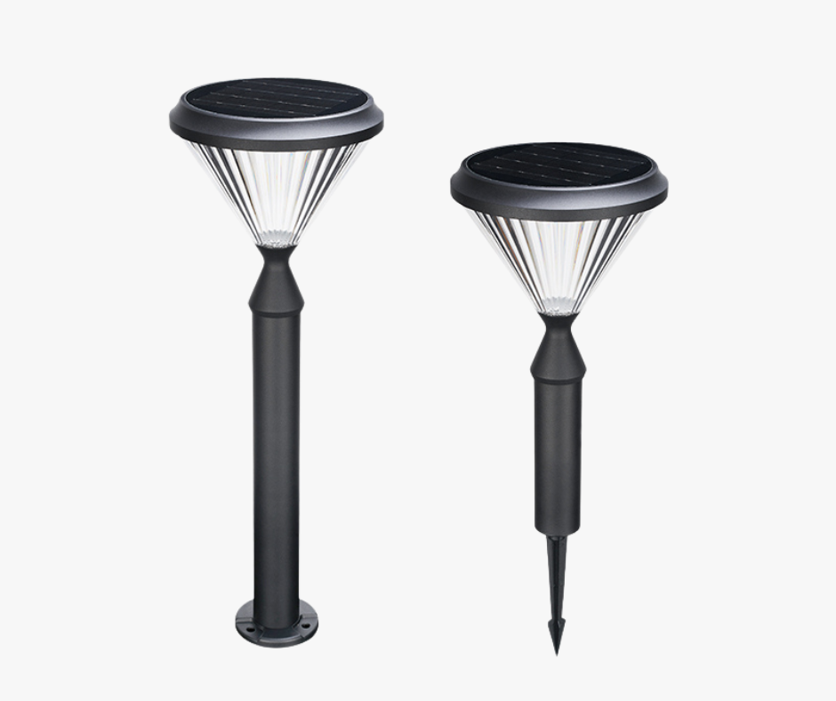 Solar LED garden bollards