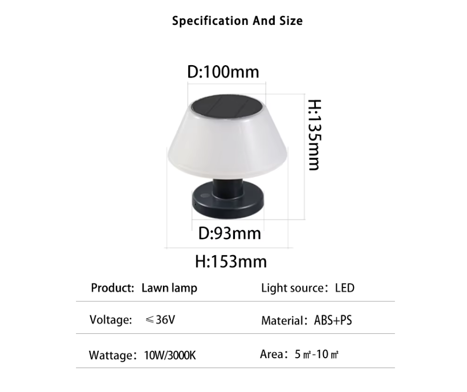 USB Solar Table Lamp
