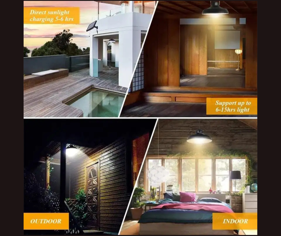 Lampe LED Solaire Suspendue