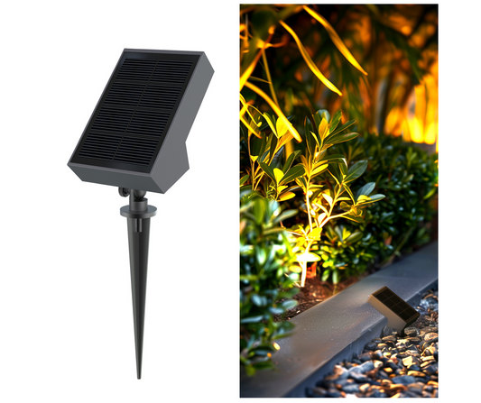 Solar LED garden spotlights