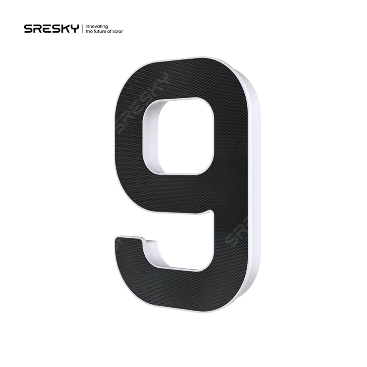 Solar LED House Number Sign