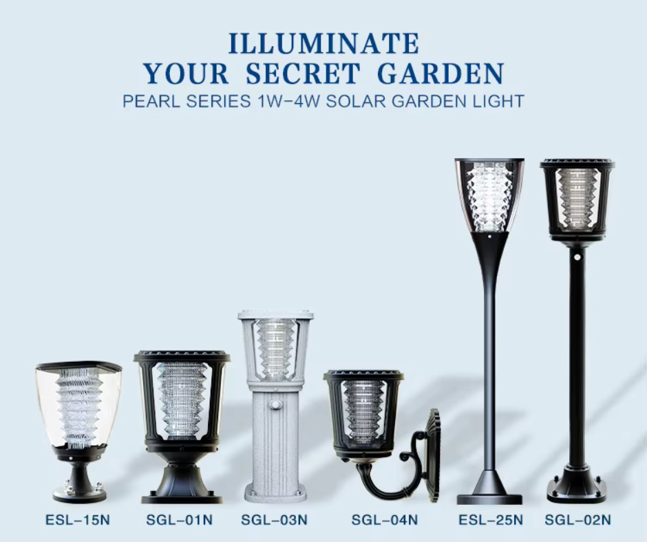 Lámpara solar LED de jardín