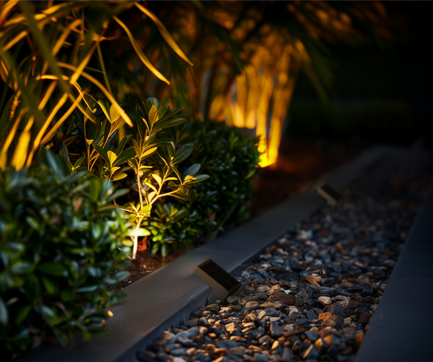 Spots de jardin solaires à LED