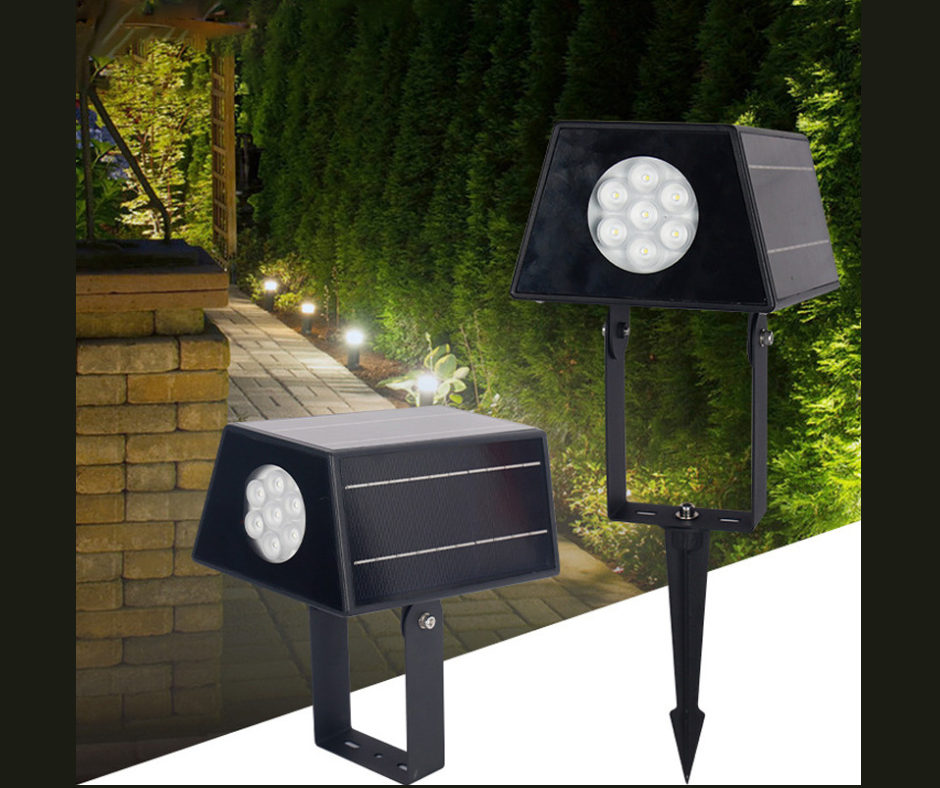 Solar LED landscape spotlight