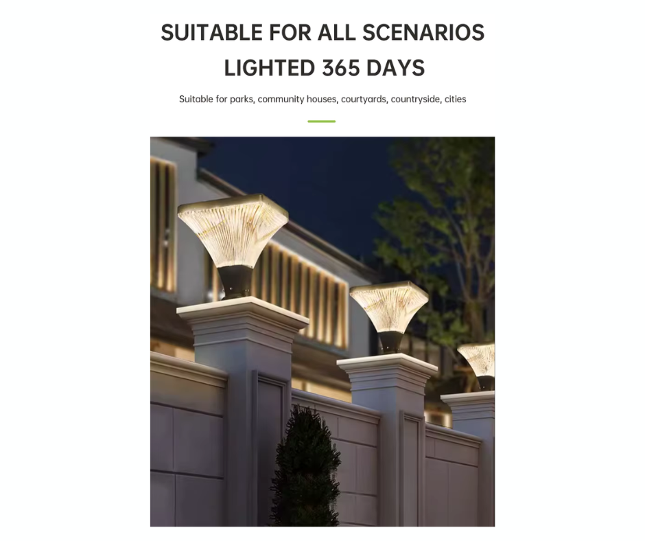 Solar LED Fence Light