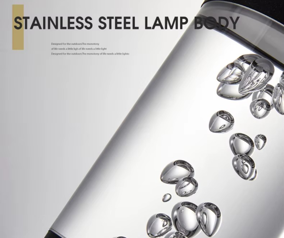 Solar LED garden bollards