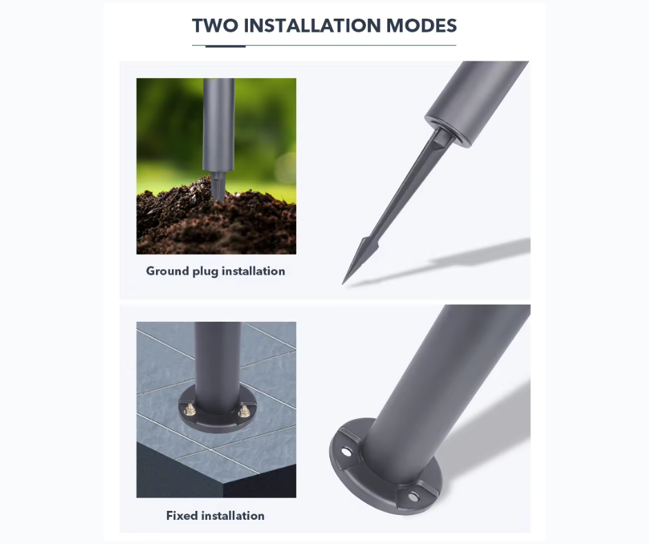 Decorative_Solar_Garden_Lights-installation modes-LIPTENA_SOLAR_ENERGY