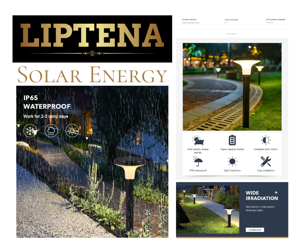 Lumières solaires décoratives de jardin-waterproof-LIPTENA SOLAR ENERGY