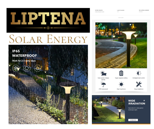 Lumières solaires décoratives de jardin-waterproof-LIPTENA SOLAR ENERGY