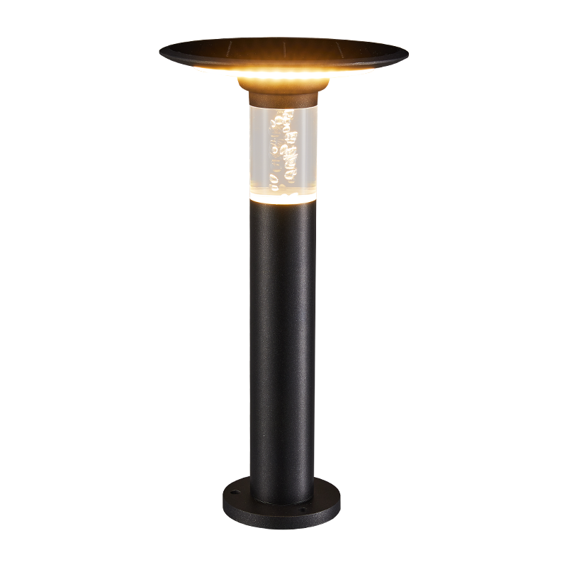 Solar LED garden bollards
