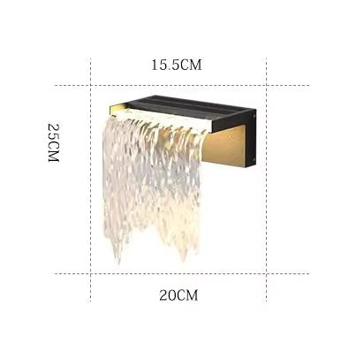 Solar LED Waterfall Lamp