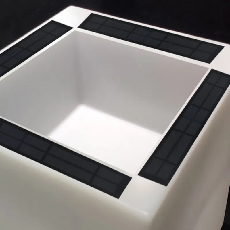 Pot de fleurs solaire à LED