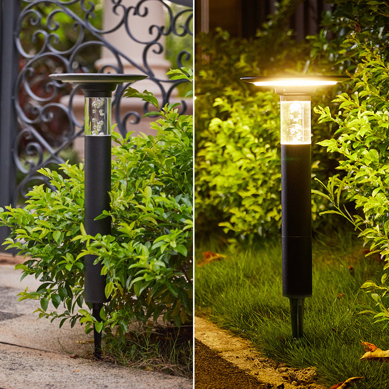 Solar LED garden bollards