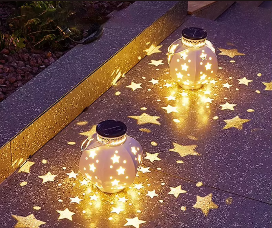 Solar LED garden lamp