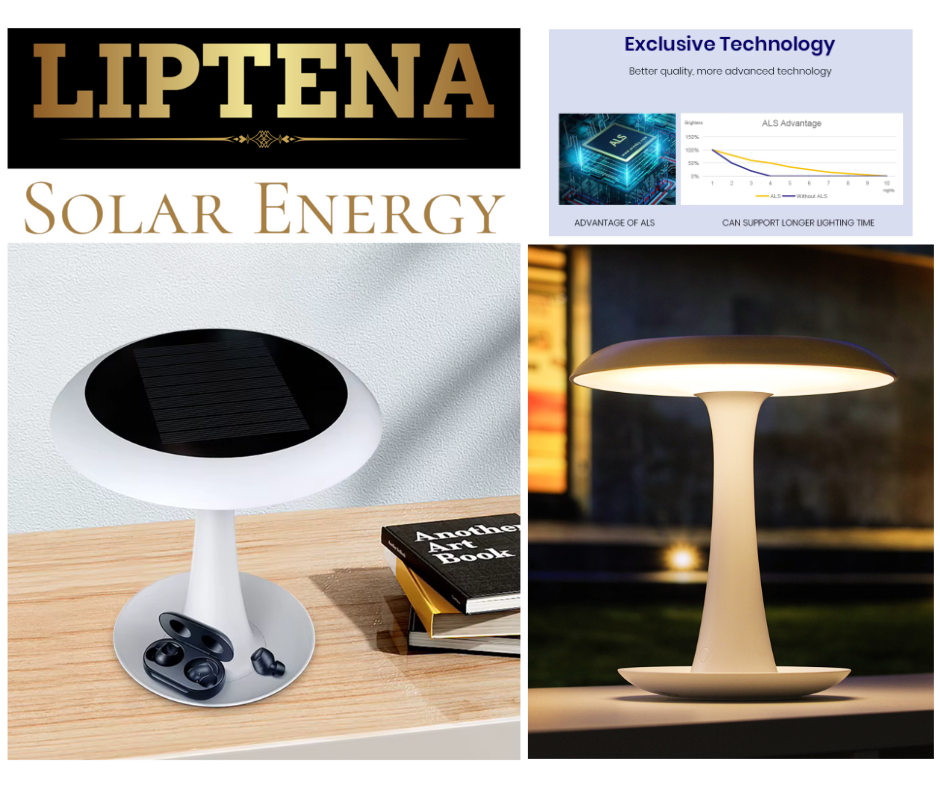 Lampe de Table LED Solaire USB