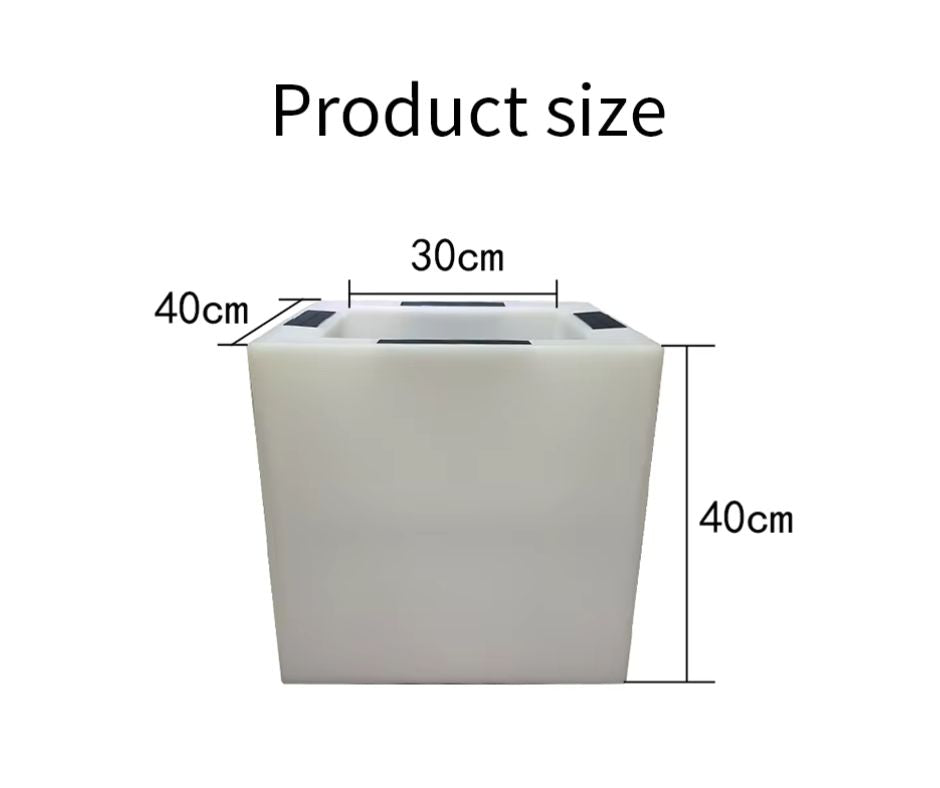 Pot de fleurs solaire à LED