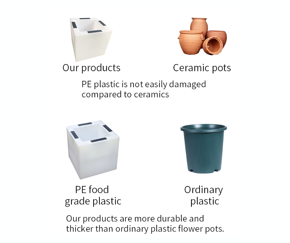 Pot de fleurs solaire à LED