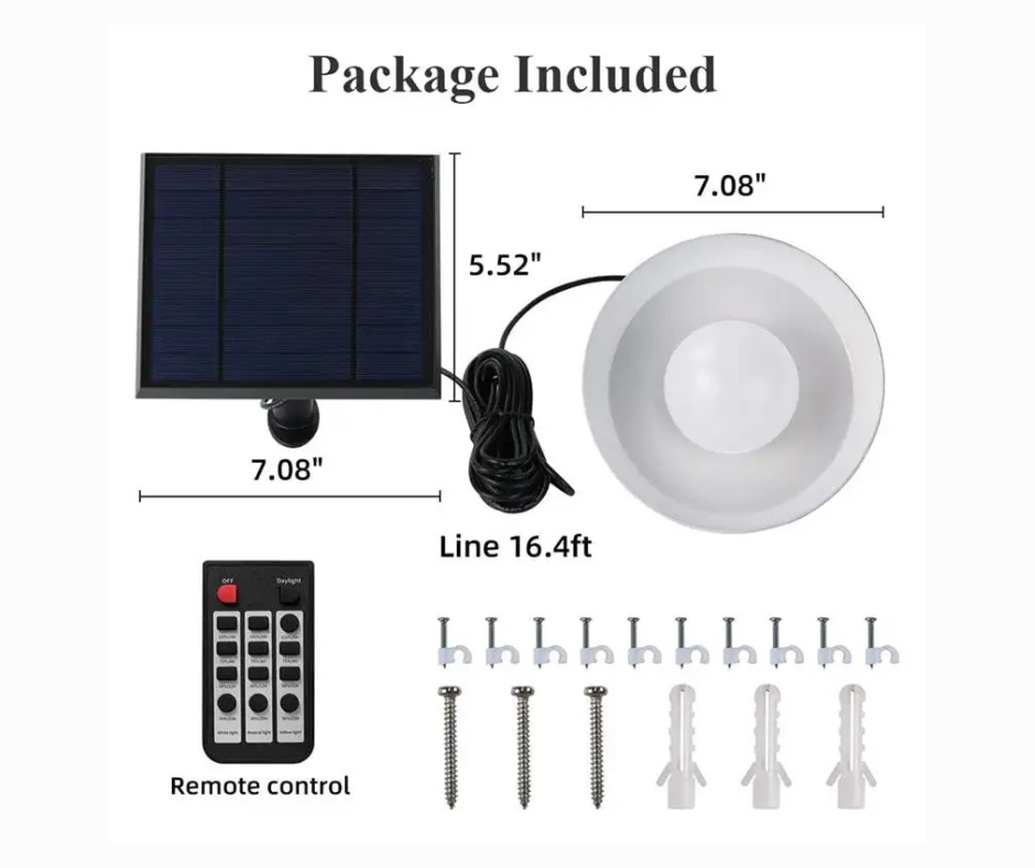 Lampe LED Solaire Suspendue
