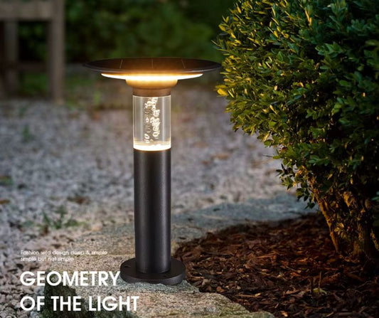 Solar LED garden bollards