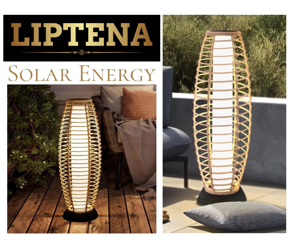 LIPTENA SOLAR ENERGY-Rattan Solar LED Lamp