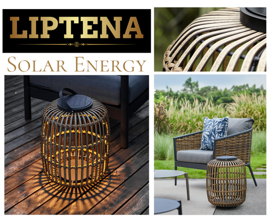 Solar LED Rattan Lamp
