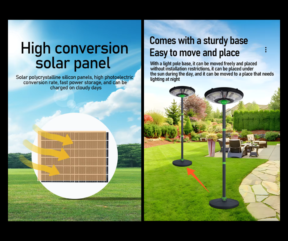 UFO Solar Street Light - 200W / 300W-High conversion solar panel-LIPTENA SOLAR ENERGY