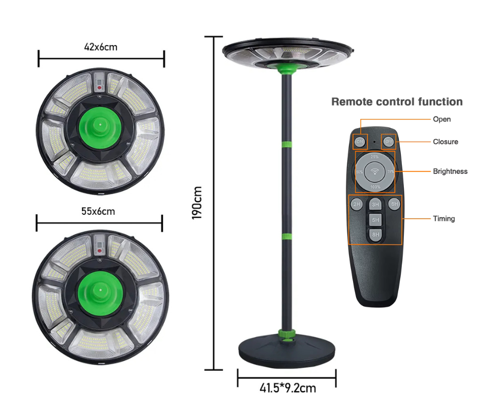 LAMPADAIRE SOLAIRE UFO - 200W/300W-DÉTAILS PRODUIT-Radar de détection de mouvement-LIPTENA SOLAR ENERGY