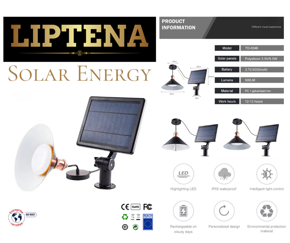 Features-Waterproof Solar LED Ceiling Light -