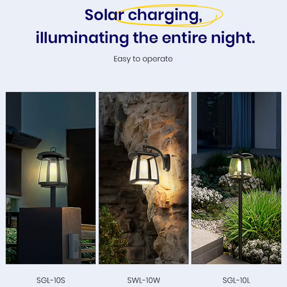 Solar garden lighting kit