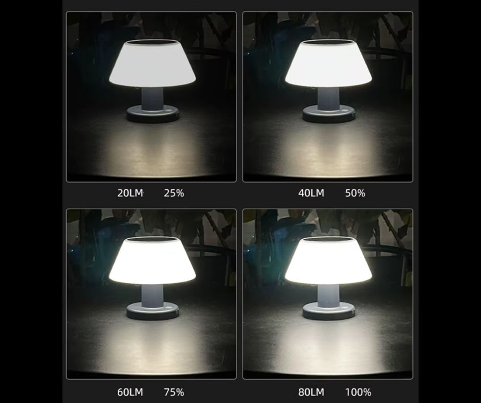 Lampe de table USB solaire