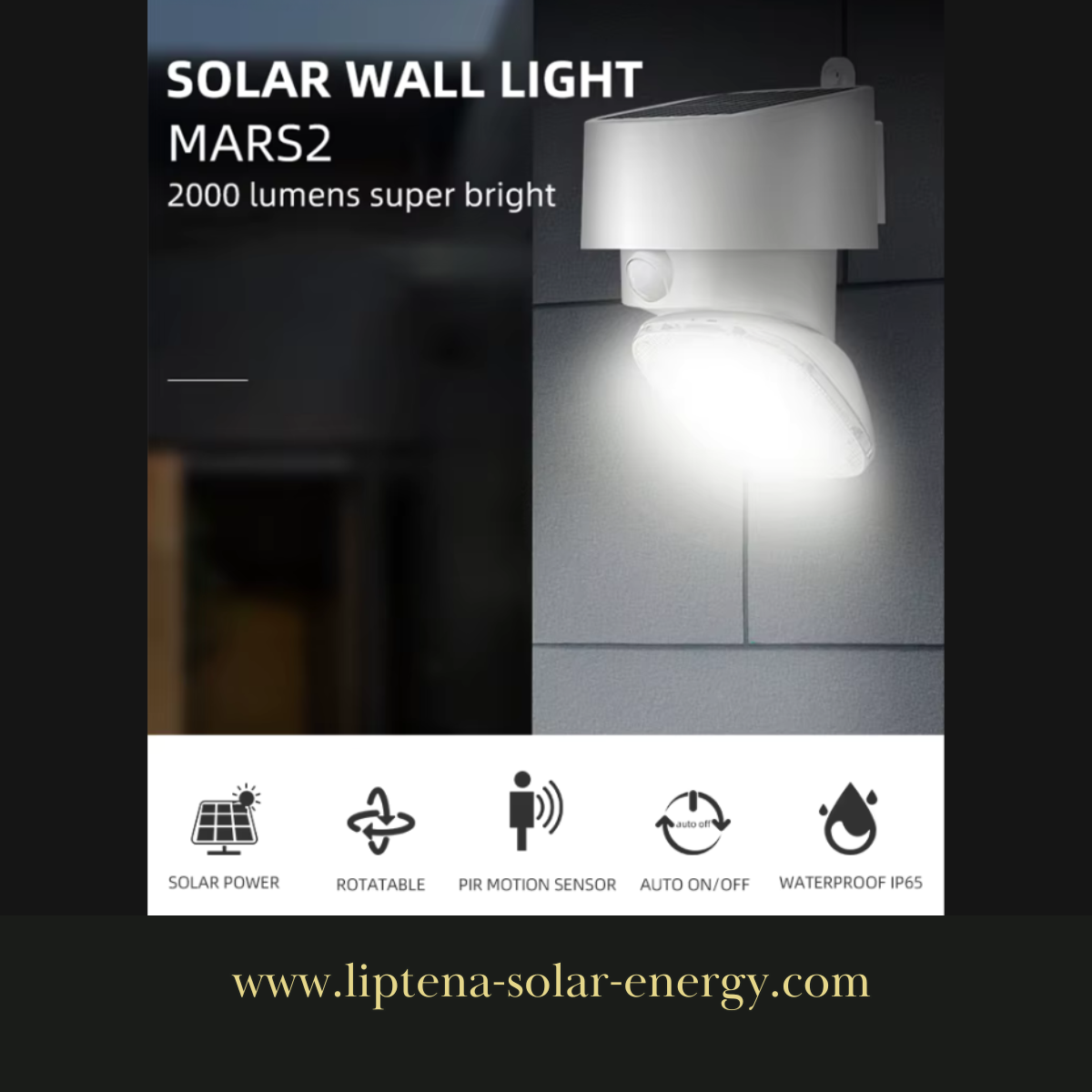 Lampe de sécurité solaire à LED