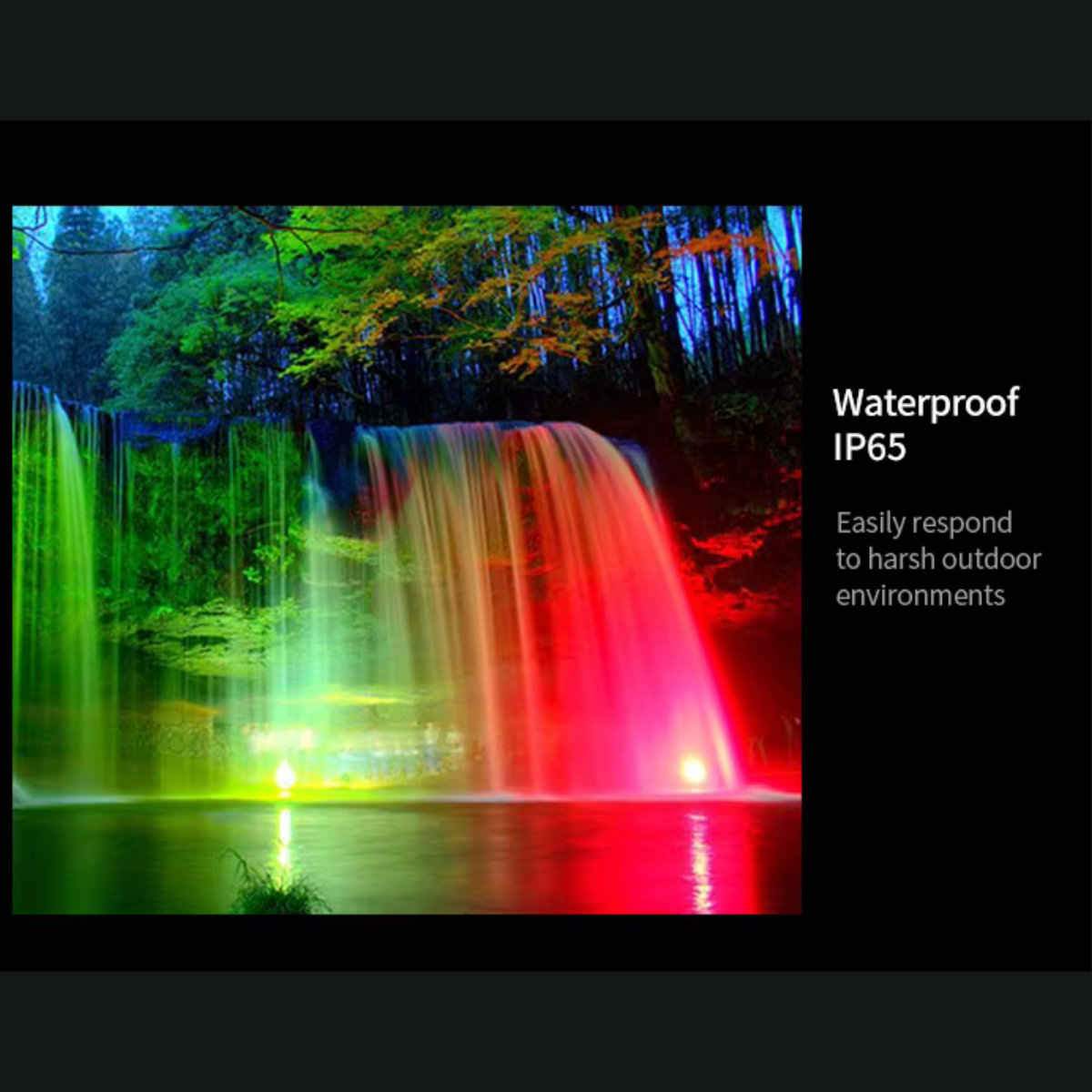 Lampe LED RGB solaire pour jardin