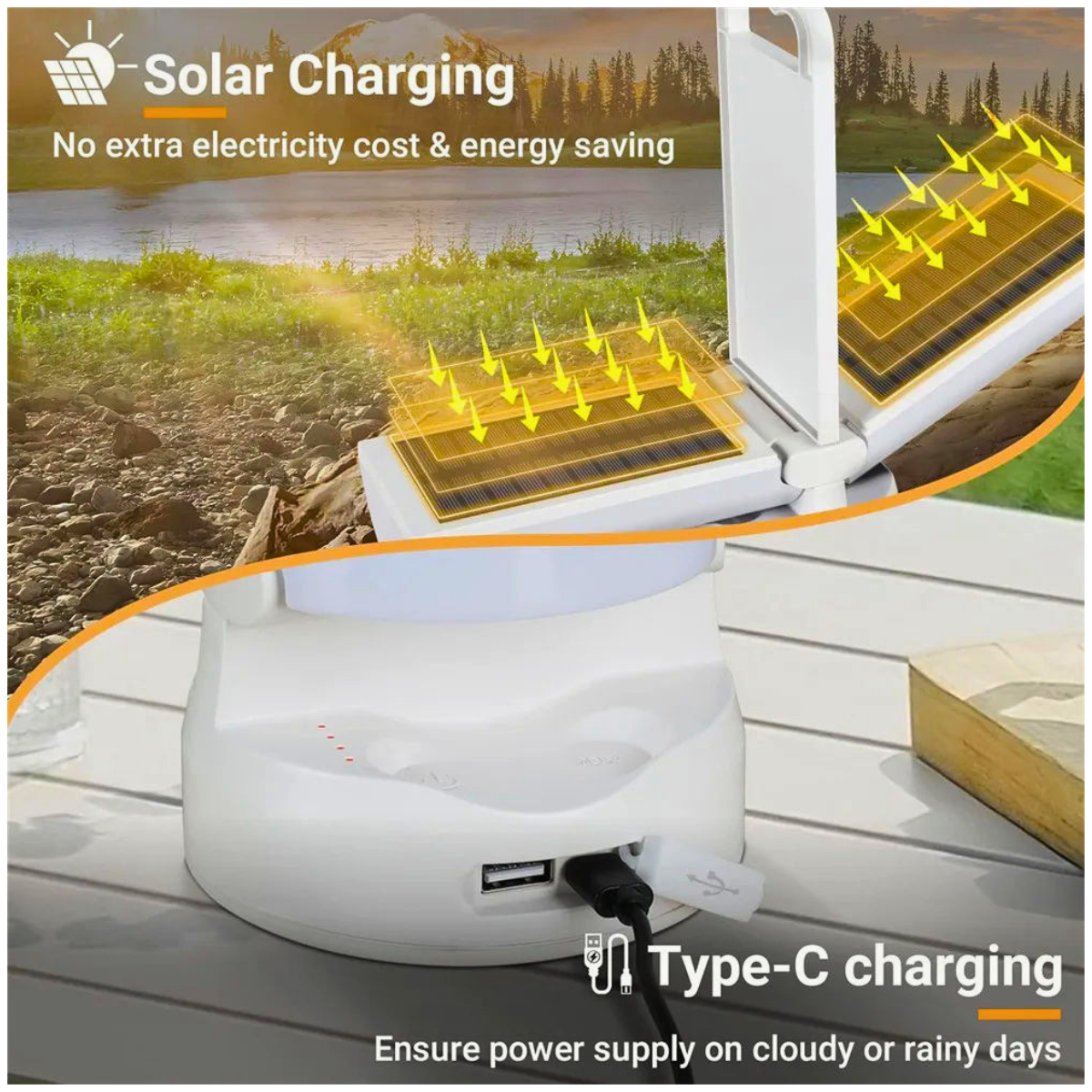 8000mAh Solar LED Lantern