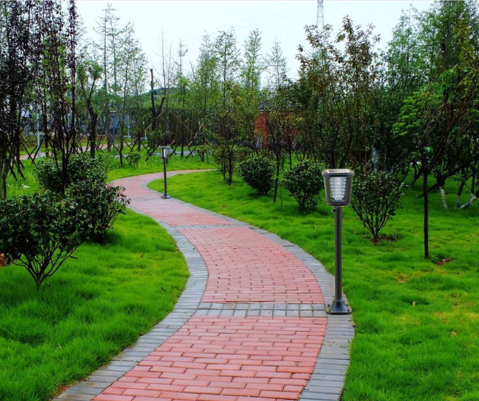 Lámpara solar LED de jardín