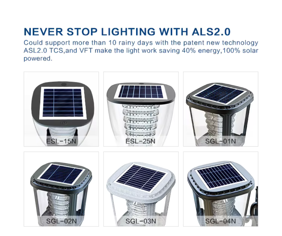 Lámpara solar LED de jardín